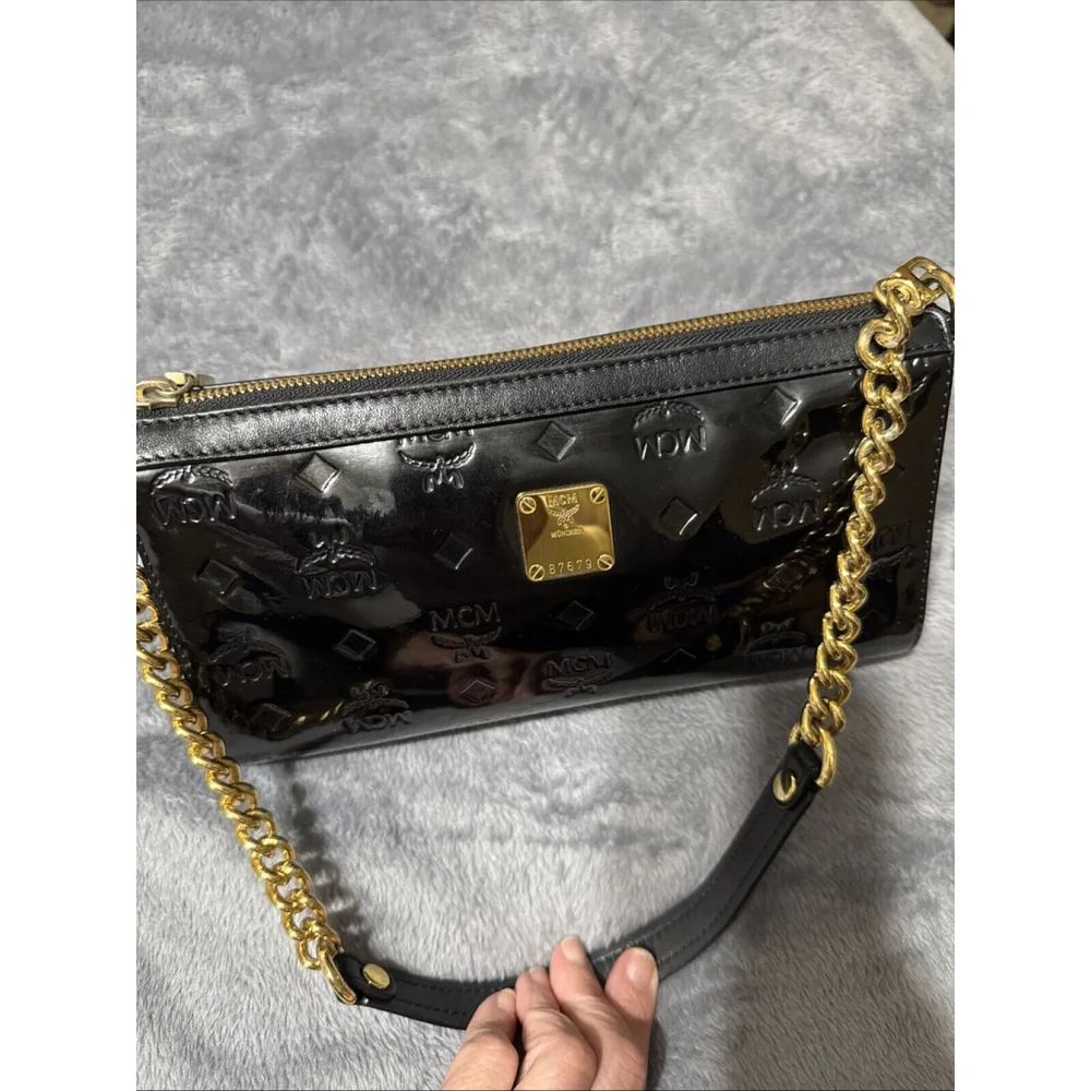 Patten Shoulder Bag  MCM Gold Hardware Gold Chain - Picture 16 of 16